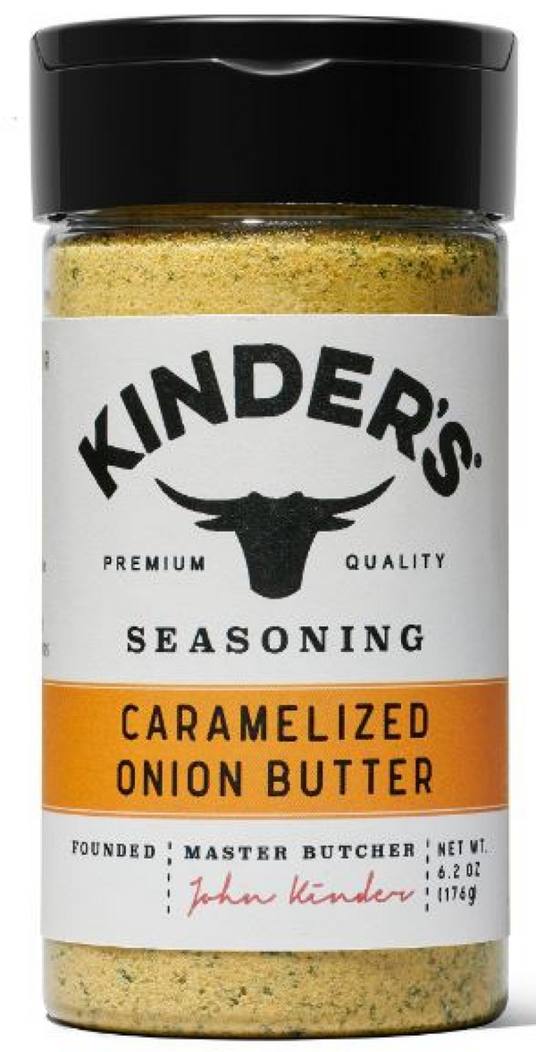 Kinder's Seasoning: Carmelized Onion Burger