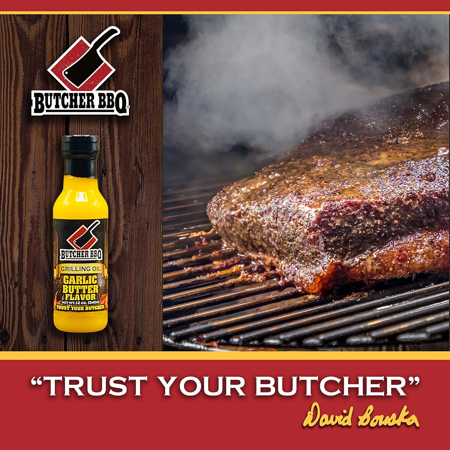 Butcher BBQ | Grilling Oil: Garlic Butter Flavor 12oz