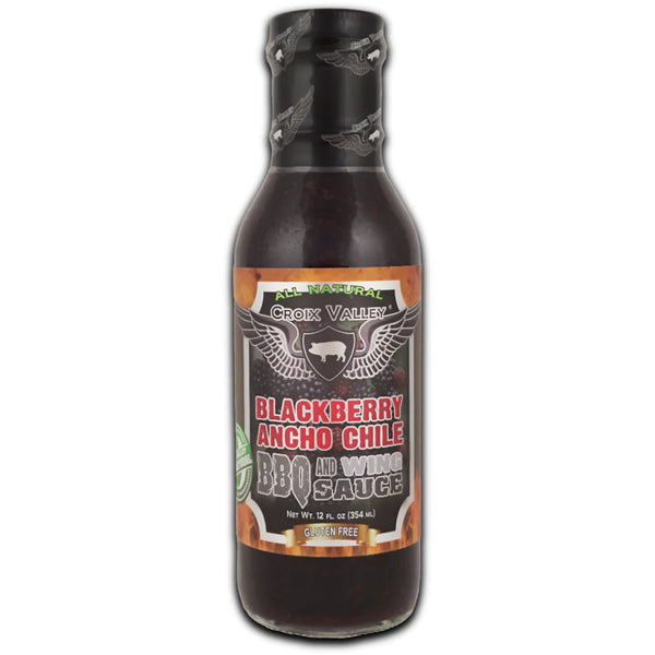 CROIX VALLEY BLACKBERRY ANCHO CHILI BBQ AND WING SAUCE