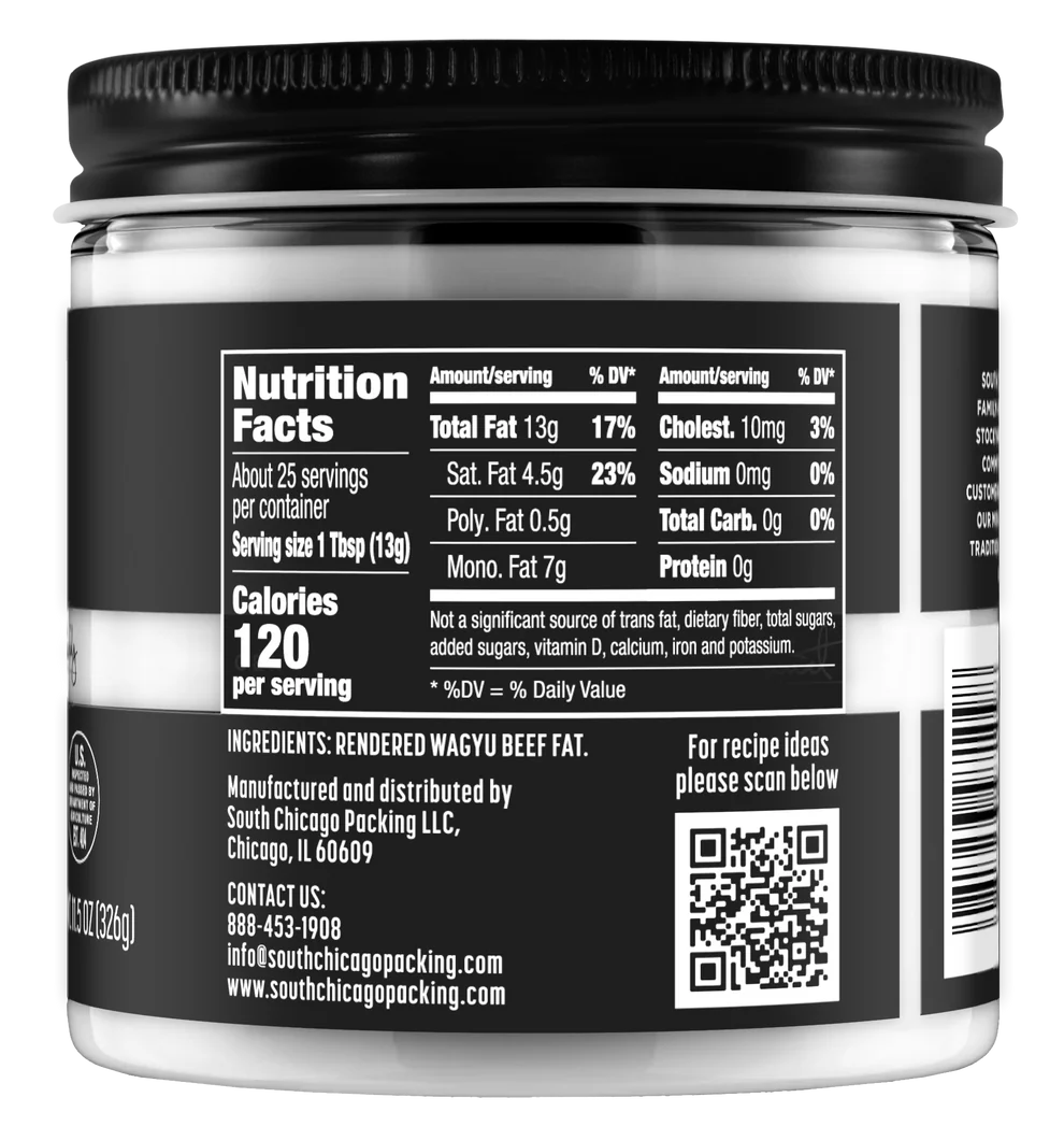 South Chicago Packing | Wagyu Beef Tallow Glass Jar