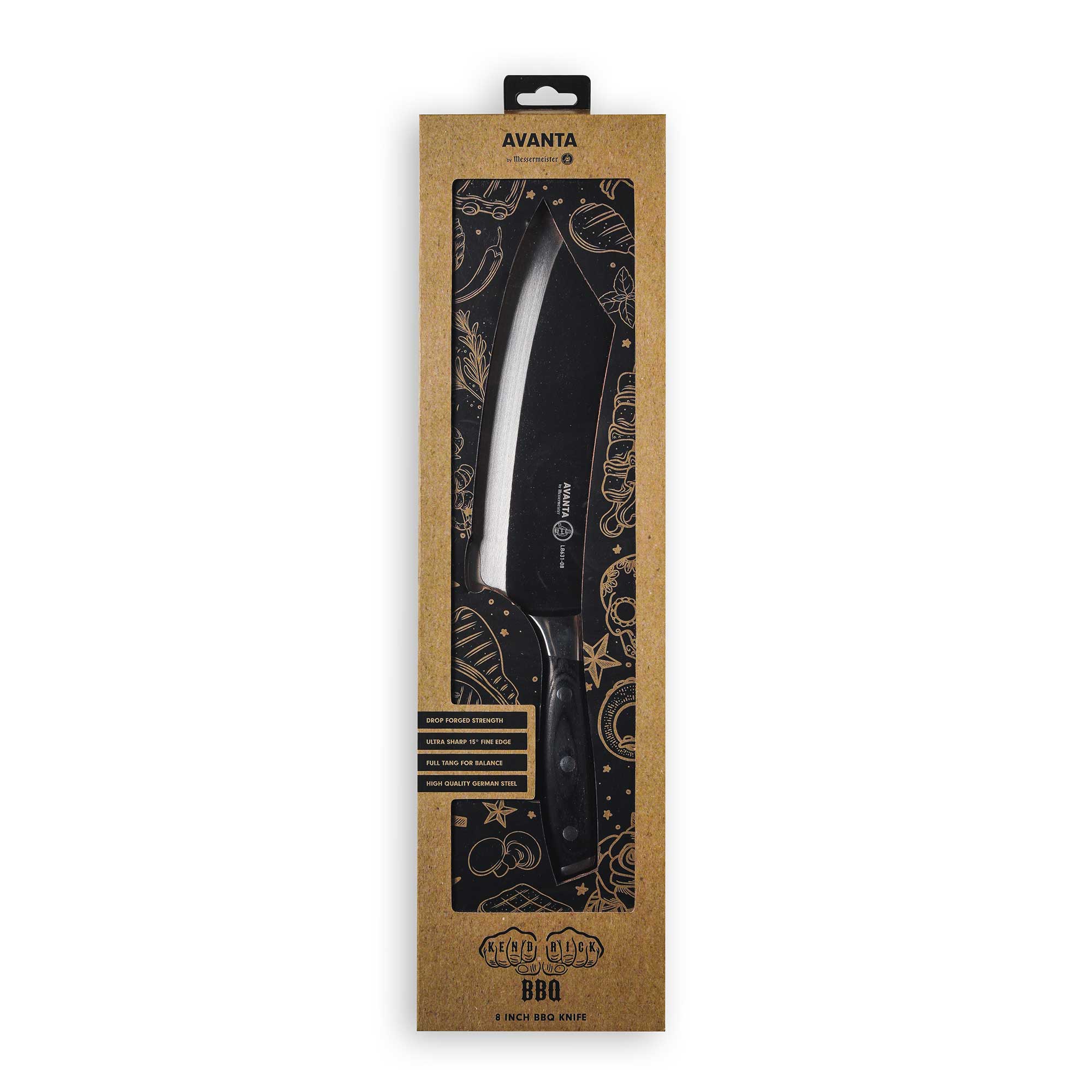 Messermeister | PAKKAWOOD 8 INCH KENDRICK BBQ KNIFE - AVANTA